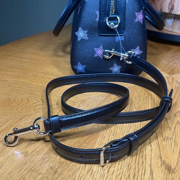 HTF NWOT COACH ROWAN SATCHEL WITH DOT STAR PRINT - Picture 14 of 16